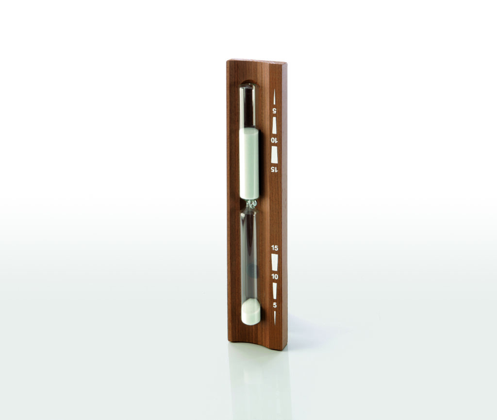 Glazen Zandloper van Themohout met Wit Zand