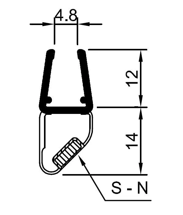 PH Magneetlijst M6 | transparant