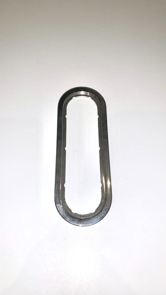 Adapterplaat Touchpanelen chroom